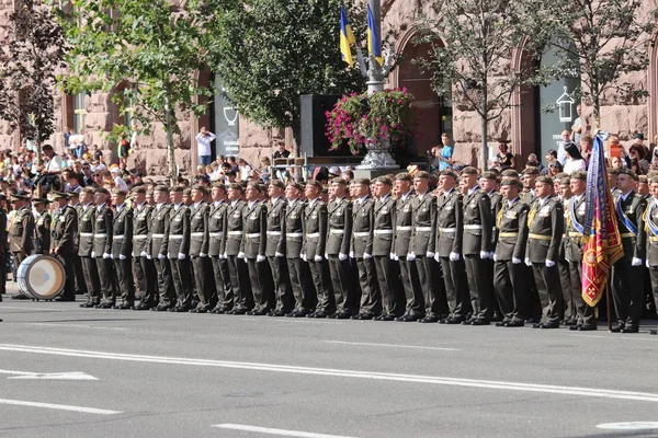 Kiev Ucrania Agosto 2018 Kiev Organiza Desfile Militar 27º Aniversario —  Fotos de Stock
