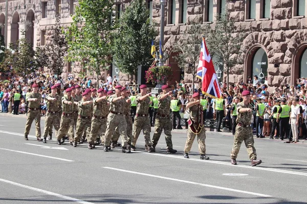 Kyiv Ukraine August 2018 Kyiv Hosting Military Parade 27Th Anniversary — Stock Photo, Image