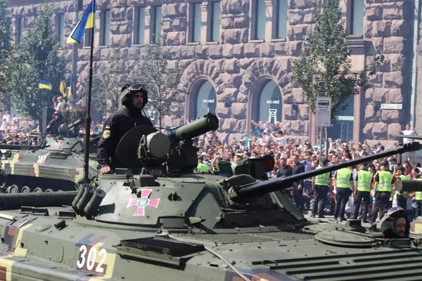 Kyiw Ukraine August 2018 Kyiw Ist Gastgeber Einer Militärparade Jahrestag — Stockfoto