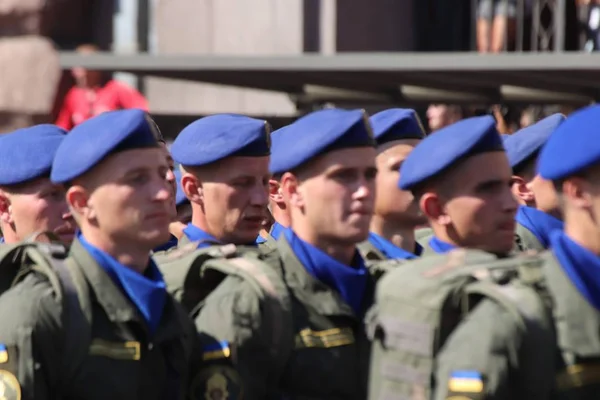 Kyiv Ukraine August 2018 Kyiv Hosting Military Parade 27Th Anniversary — Stock Photo, Image