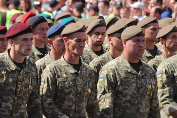 Kyiv Ukraine August 2018 Kyiv Hosting Military Parade 27Th Anniversary — Stock Photo, Image