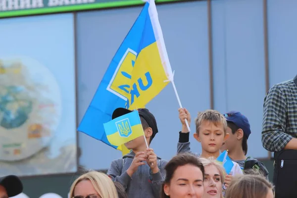 Kiev Ucrânia Agosto 2018 Kiev Realiza Desfile Militar Vigésimo Sétimo — Fotografia de Stock