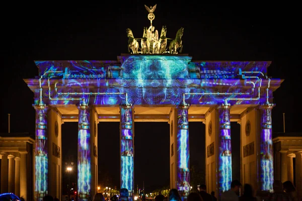 Βερολίνο Γερμανία Σεπτεμβρίου 2020 Φεστιβάλ Φώτων Στο Βερολίνο Καιρούς Κορωναϊού — Φωτογραφία Αρχείου