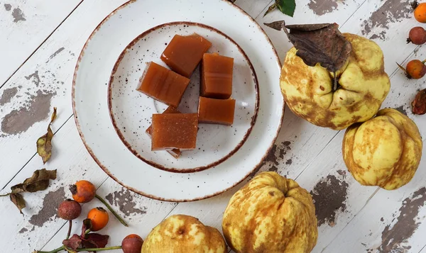 Quince bread , dulce de membrillo, spanish sweet — Stock Fotó