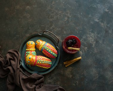 Guaguas de pan colada morada, Ekvador 'un Ölü Günü için Figuras de pan ecuatorianas