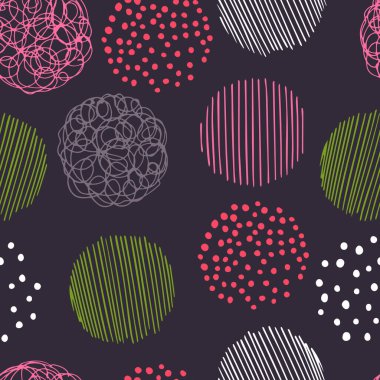  Dairesel vektörsüz desen.