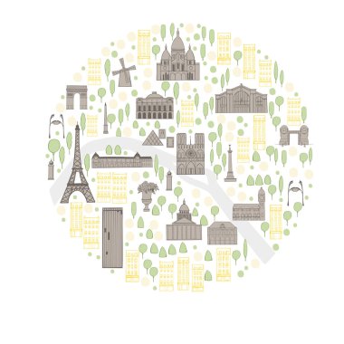  Paris mi? Vektör çizimi çizimi