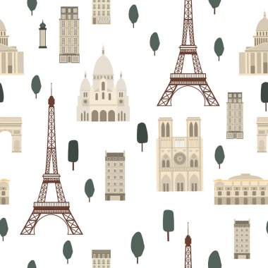 Paris mi? Vektörsüz desen