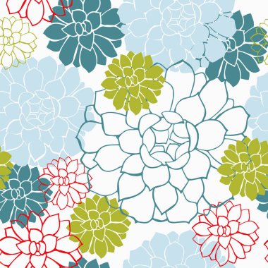 Çiçekli vektörsüz desen