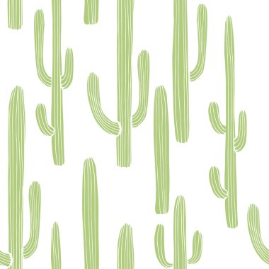 El yapımı kaktüs. Vektörsüz desen.