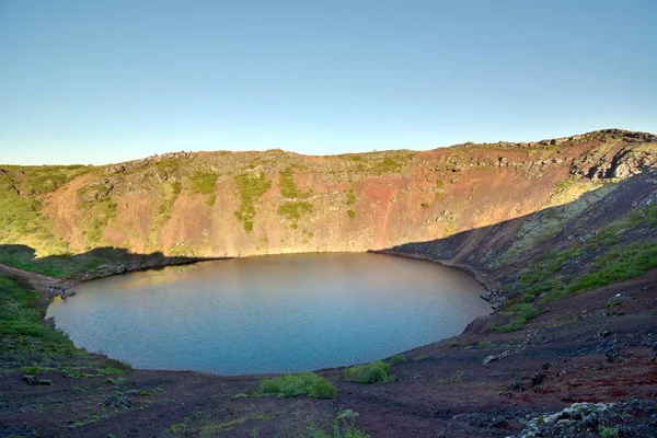 Kerid 火山口在冰岛 — 图库照片