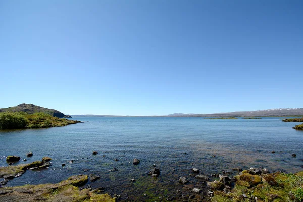 Λίμνη Pingvallavatn Στην Ισλανδία Thingvellir Εθνικό Πάρκο — Φωτογραφία Αρχείου