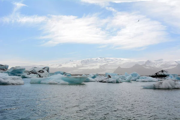 Icebergs Dans Glacier Lagune Jokulsarlon Islande — Photo