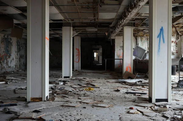 Bureaux Dans Hôpital Abandonné — Photo