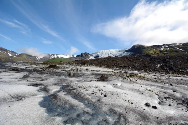 Randonnée Pédestre Sur Glacier Vatnajokull Paysage Environnant Islande — Photo