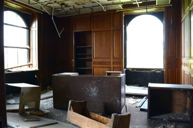 Bozuk Office Detroit'te terk edilmiş bir binada