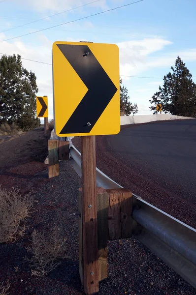 Highway Curve Directional Arrow Sign