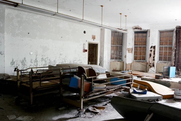 Chambre Ward Dans Hôpital Abandonné — Photo