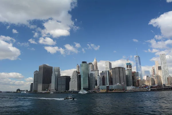 Downtown Manhattan New York Harbor — Fotografia de Stock