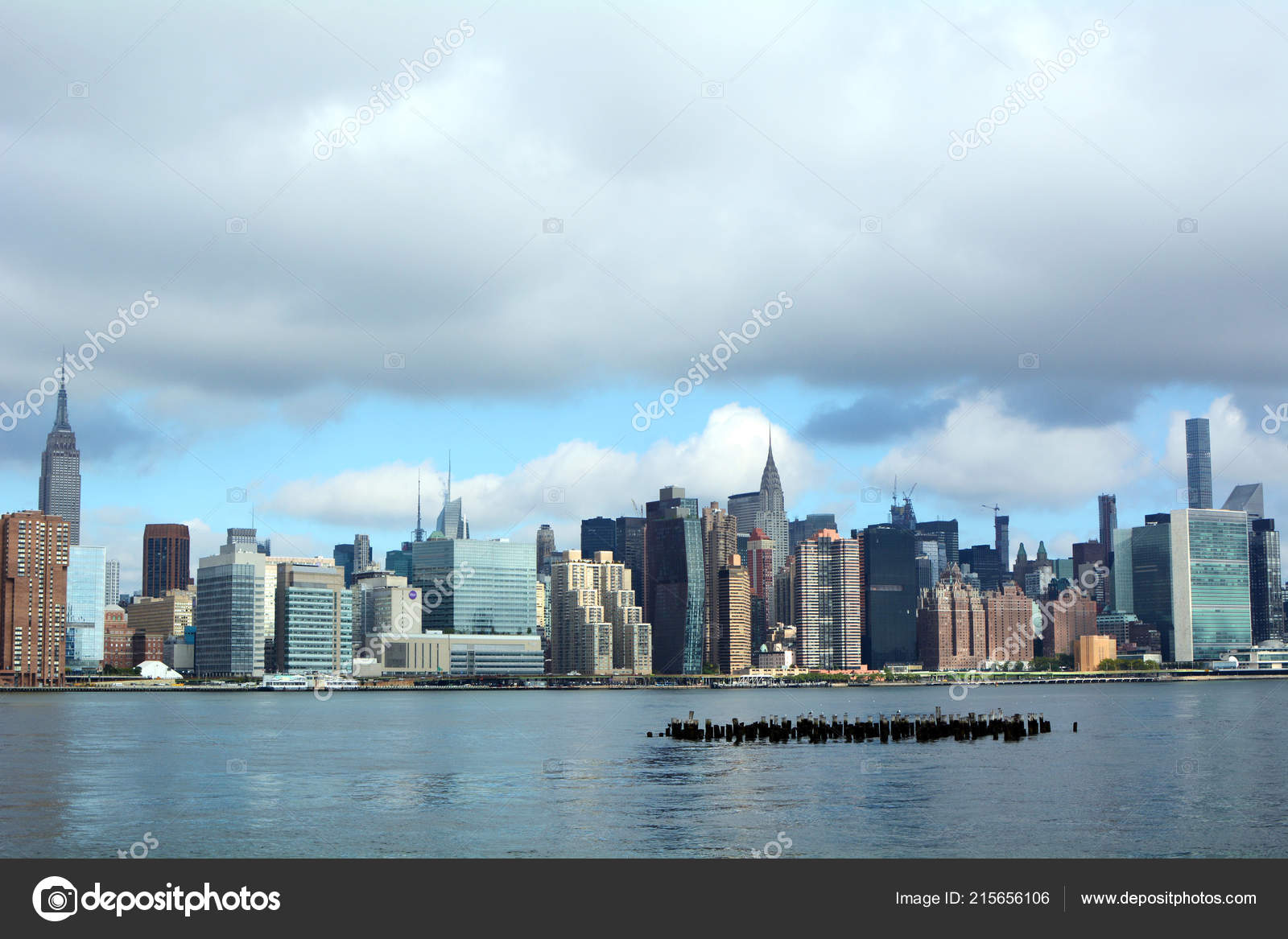 View Midtown Manhattan Skyline East River Greenpoint Brooklyn Stock Photo Image By C Bkcory