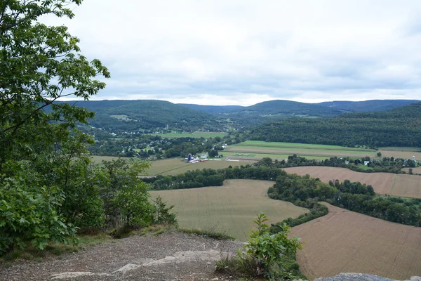 Overlooking Farmland Catskill Mountains New York — Stock Photo, Image