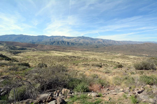 俯瞰亚利桑那州北部的沙漠景观 — 图库照片