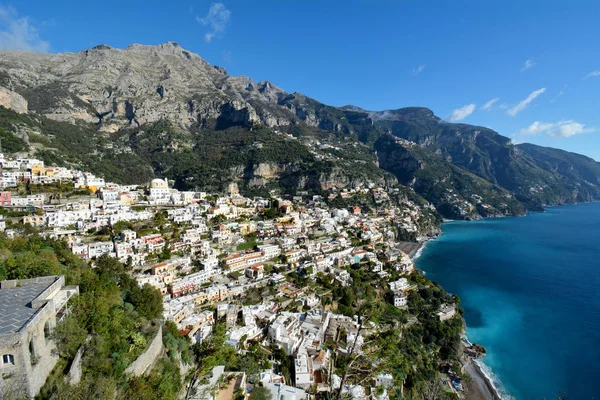 Vista Com Vista Para Positano Costa Amalfitana Itália — Fotografia de Stock