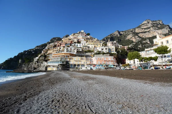 Praia Amalfi Coast Town Positano Itália — Fotografia de Stock