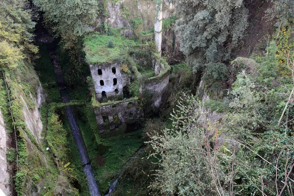 Ruiny Starego Młyna Sorento Włochy — Zdjęcie stockowe