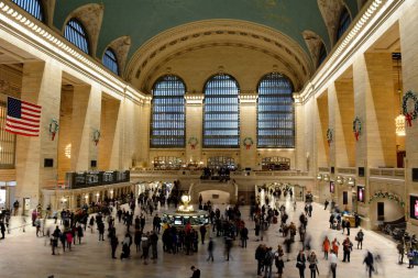 Grand Central İstasyonu'Noel, 89 Doğu 42nd Street, New York, Ny, ABD üzerinde 21 Aralık 2018 için dekore edilmiş iç