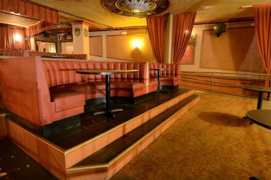 Photography Tour - Restaurant Seating In Paramount Theater at 1676 Main Street, Springfield, MA on October 27, 2018 clipart