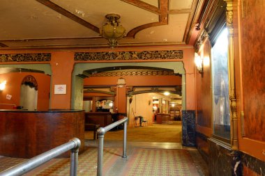 Fotoğraf turu - lobi giriş Paramount Tiyatrosu, 1676 Main Street, Springfield, Ma, ABD tarihinde 27 Ekim 2018