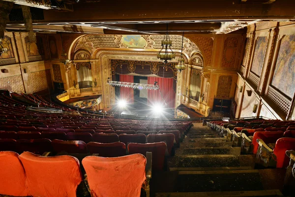 Fotografii Tour Patrząc Góry Balkonem Kierunku Ekranu Paramount Theater 1676 — Zdjęcie stockowe