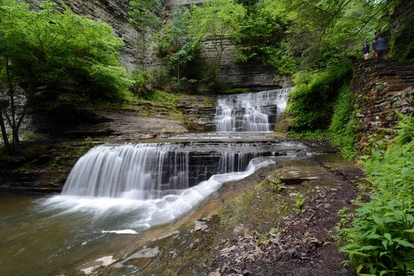 Cachoeira Trilha Buttermilk Falls State Park — Fotografia de Stock