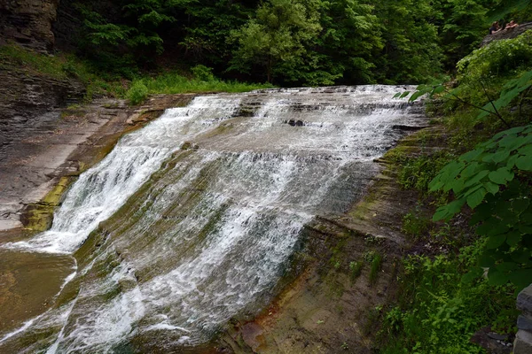 Vízesés Szurdok Író Falls State Park Ithaca — Stock Fotó