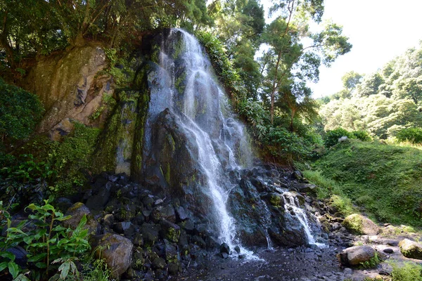 Wodospad Parque Natural Dos Caldeiroes — Zdjęcie stockowe