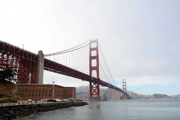 Vista Del Puente Golden Gate Niebla —  Fotos de Stock
