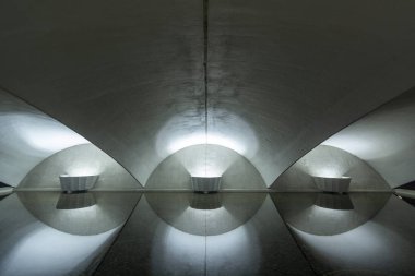 Pittsburgh, Pennsylvania Point State Park'ta I 279 Üstgeçit Altında Aydınlatma