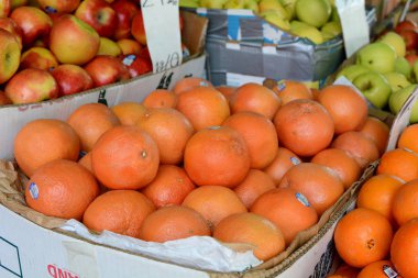 Greyfurt Meyve standında Ekranda