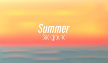 Yaz aylarında tatil vektör arka plan. Ve okyanus manzarası ve akşamları ve sıcak bir ses tonu, renkli ve bir fon olarak kullanılabilir