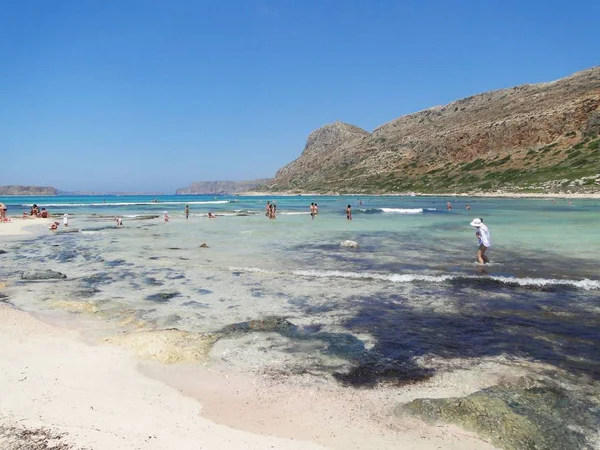 Красивая Балосская Лагуна Греческом Острове Крит — стоковое фото