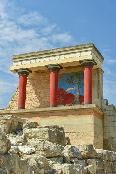 Knosson Las Ruinas Del Palacio Minos Isla Griega Creta —  Fotos de Stock