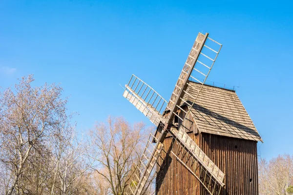 Stary Wiatrak Skansen Polsce Opole — Zdjęcie stockowe