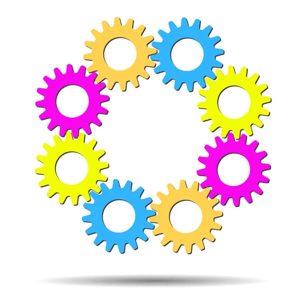 Renkli arka dişliler, kavram fikir