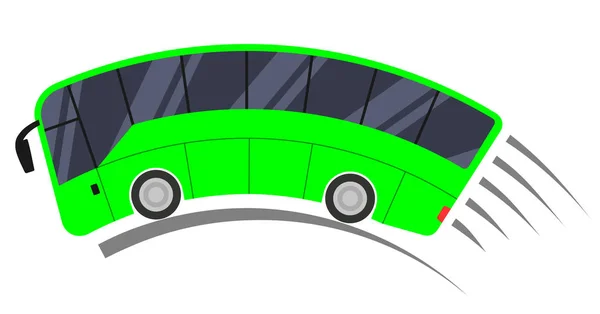 Shoppa Buss Illustration Hastighet Motion — Stock vektor
