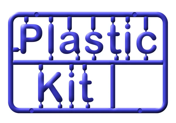 추상 플라스틱 키트, 텍스트 — 스톡 사진