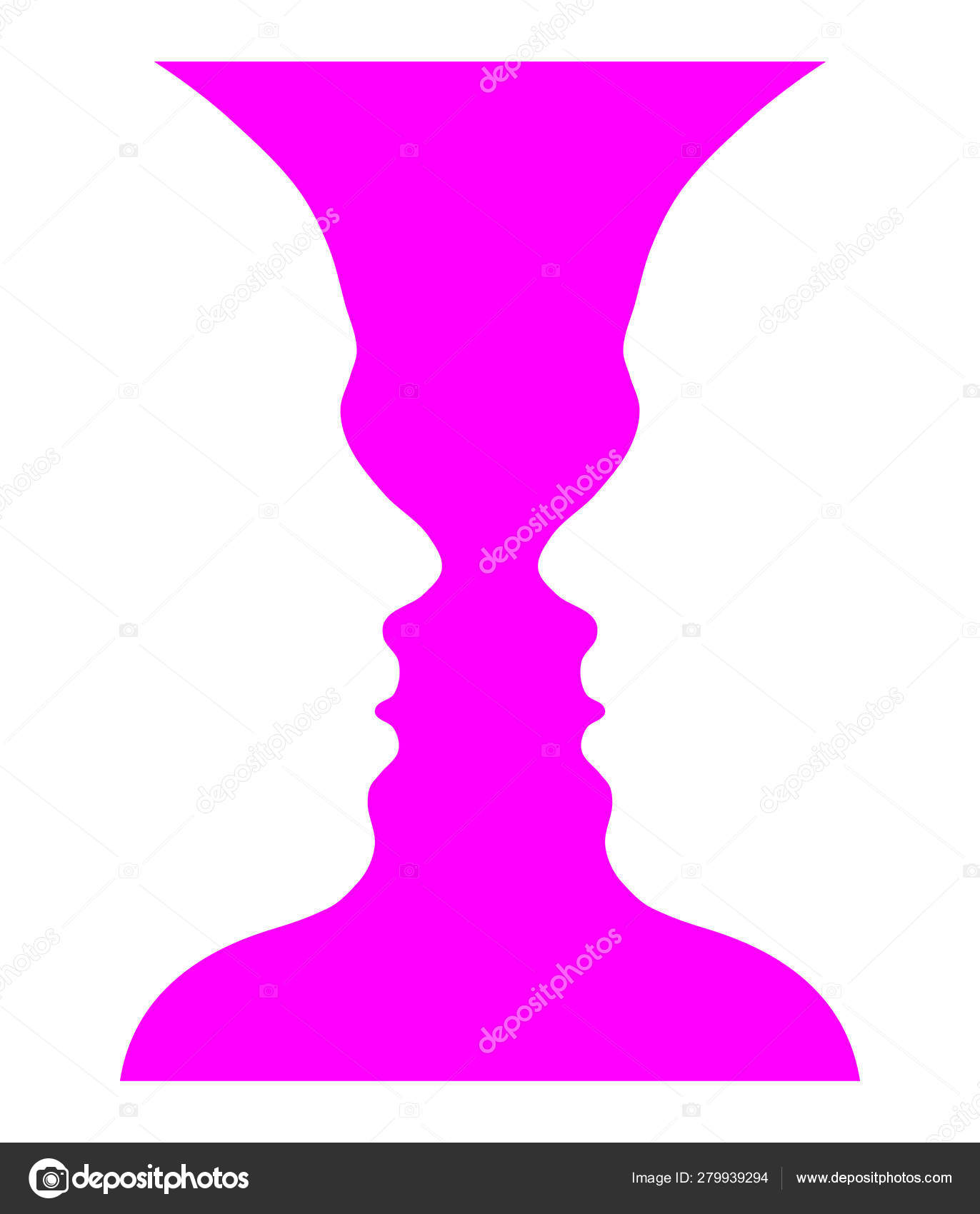 Rubin Vase Optical Illusion Stock Vector C Lobo 71 Seznam Cz