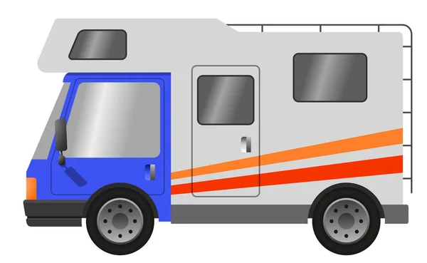 Caravane Illustration Vectorielle Plate — Image vectorielle