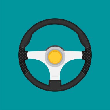 Araç tekerleğinin vektör illüstrasyonu