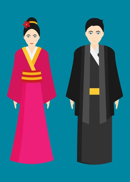 日本の伝統的なシンボルのイラストをベクトル 旅行のコンセプト — ストックベクタ
